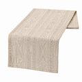 Camino de mesa 180 x 40 cm de tejido beige con relieve geométrico estilo bohemio