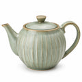 Tetera de cerámica 1.20 L verde salvia con tapa para infusiones