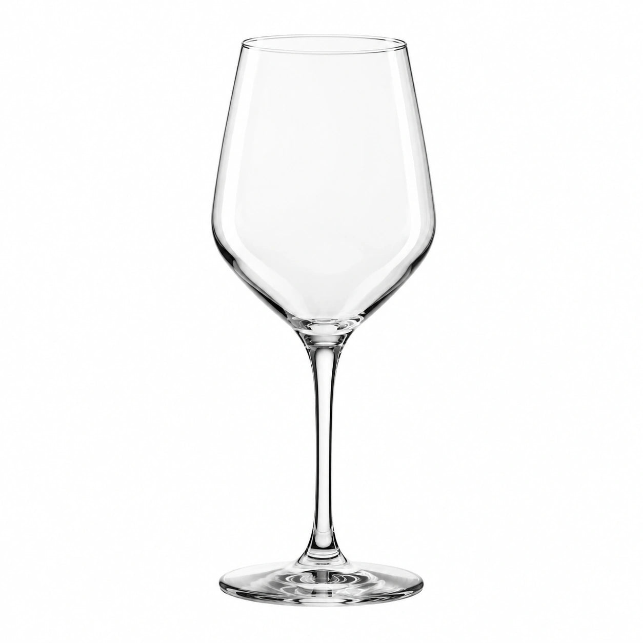 Copa de vino 450 ml de vidrio transparente con tallo estilo clásico